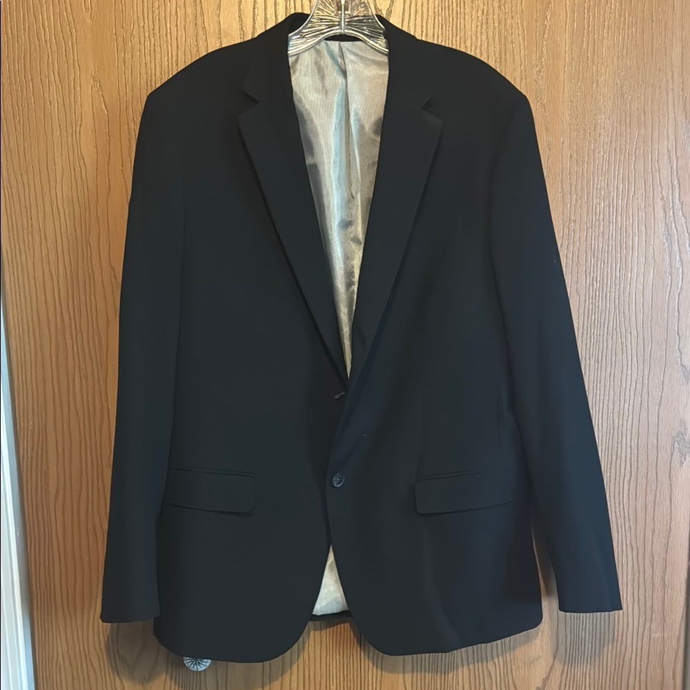 jf j.ferrar Black Blazer with Notched Lapels
